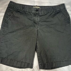 J.Crew Women’s 9” Bermuda Chino Shorts Size 10 Dark Gray Pockets